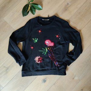 Cute Tropical Crew-Neck Sweatshirt